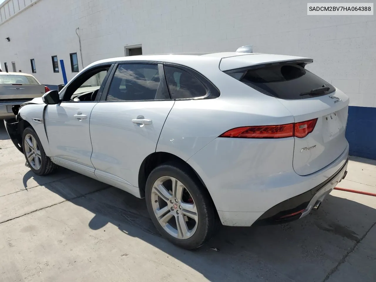 2017 Jaguar F-Pace S VIN: SADCM2BV7HA064388 Lot: 71502894