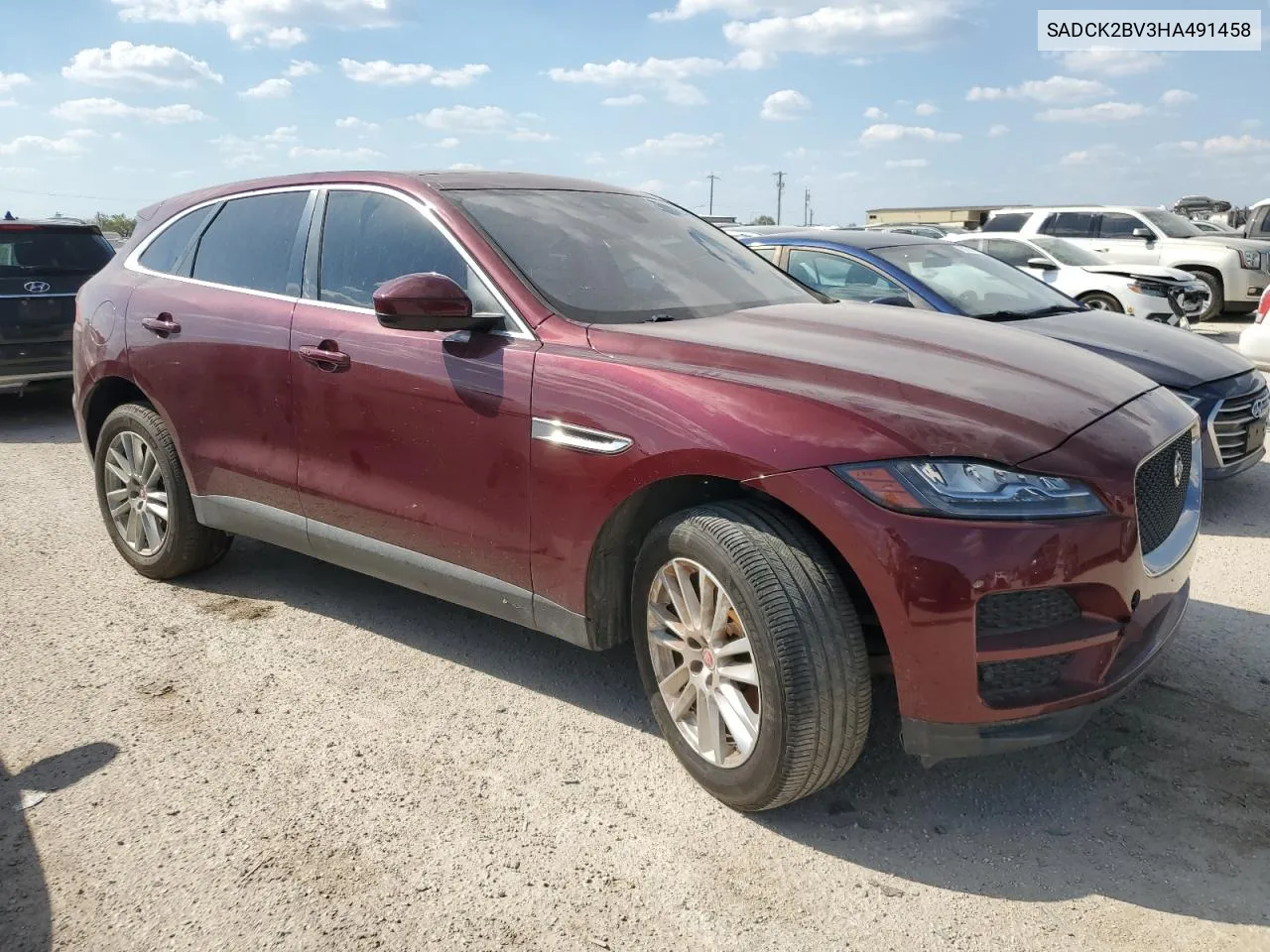 2017 Jaguar F-Pace Prestige VIN: SADCK2BV3HA491458 Lot: 74564404