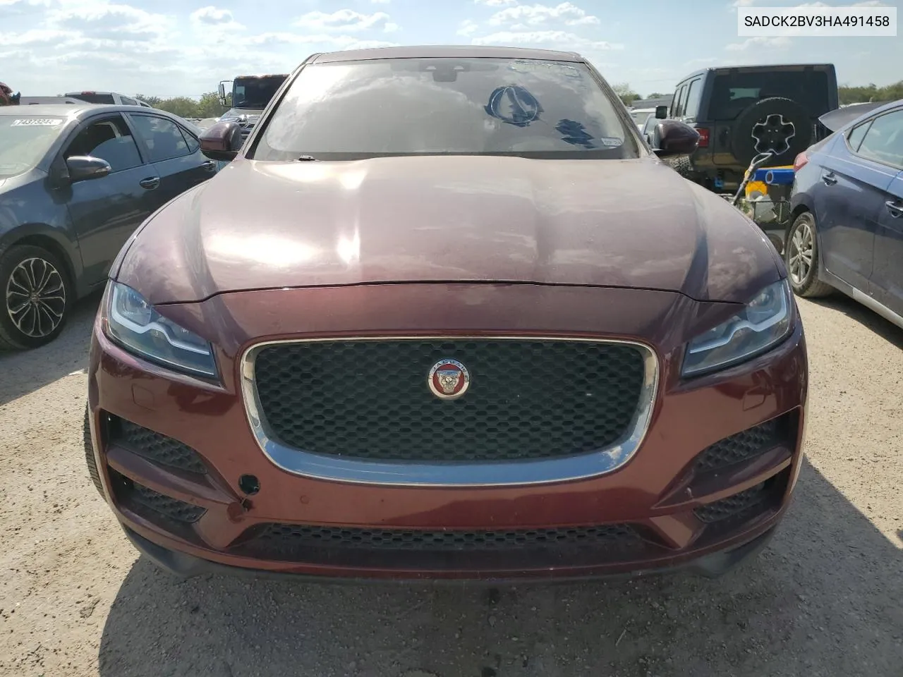 2017 Jaguar F-Pace Prestige VIN: SADCK2BV3HA491458 Lot: 74564404