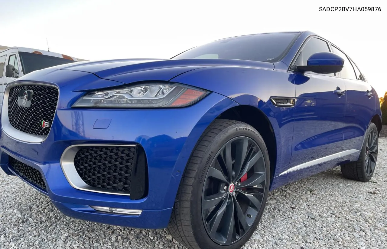 2017 Jaguar F-Pace First Edition VIN: SADCP2BV7HA059876 Lot: 75567304