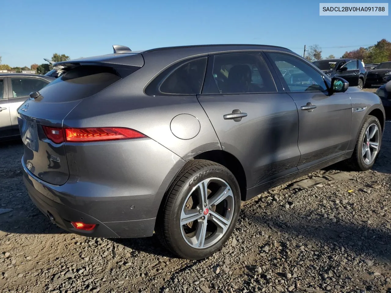 2017 Jaguar F-Pace R - Sport VIN: SADCL2BV0HA091788 Lot: 75932624