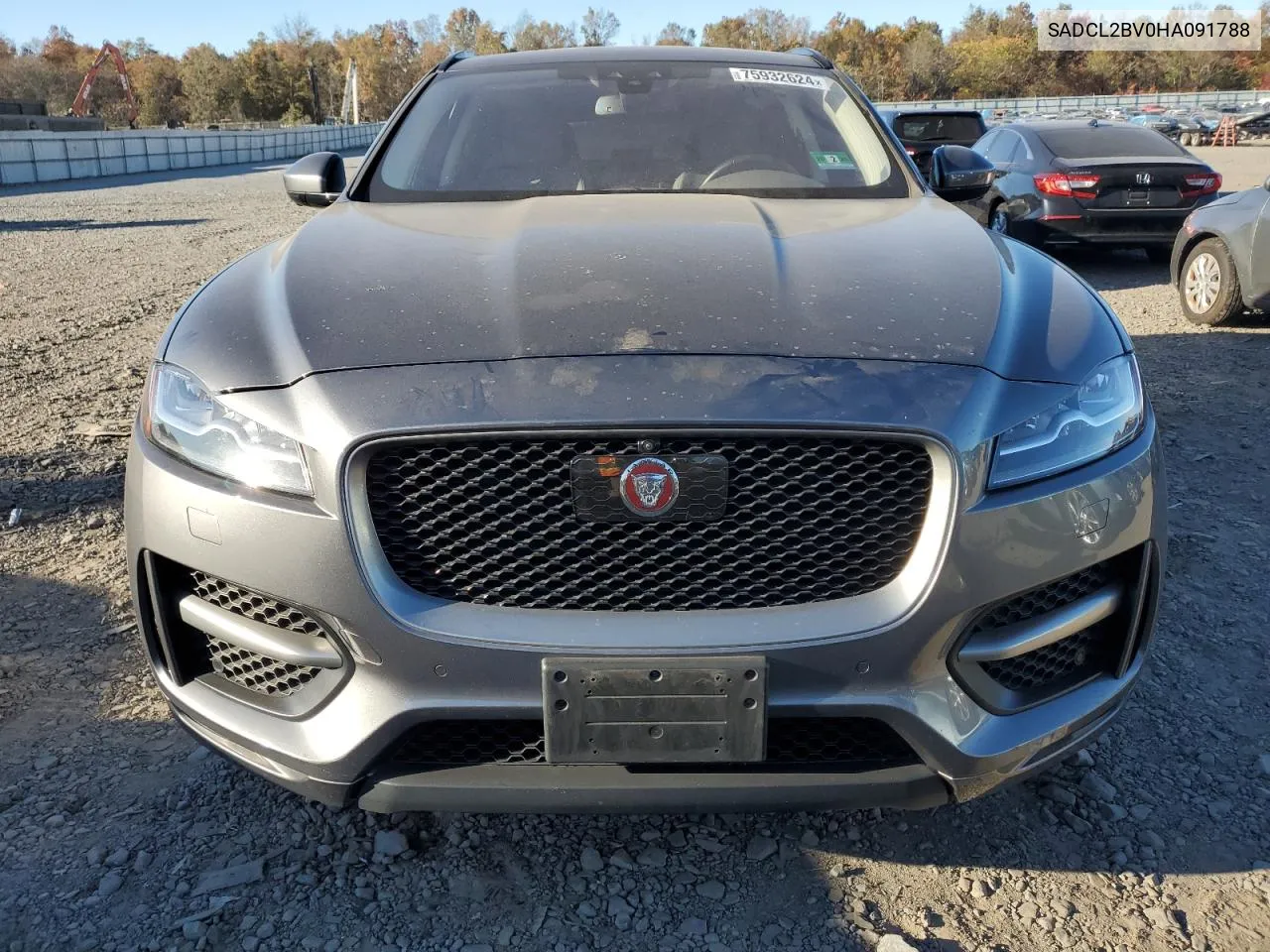 2017 Jaguar F-Pace R - Sport VIN: SADCL2BV0HA091788 Lot: 75932624