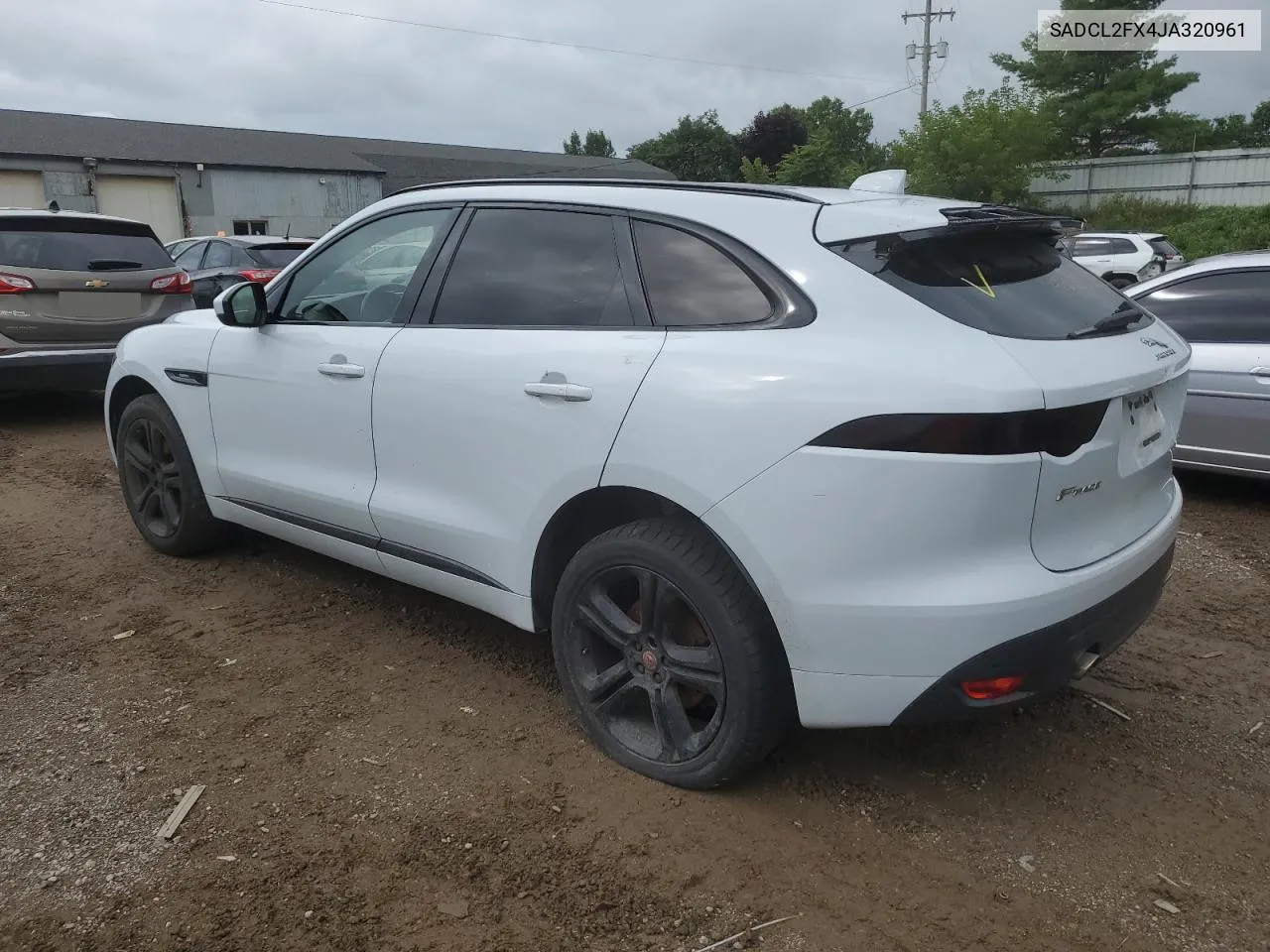 2018 Jaguar F-Pace R - Sport VIN: SADCL2FX4JA320961 Lot: 63032764