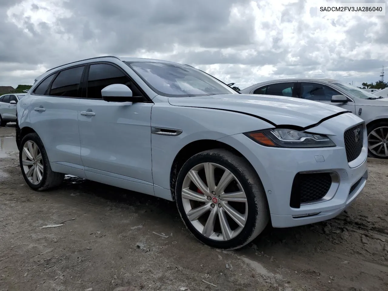 2018 Jaguar F-Pace S VIN: SADCM2FV3JA286040 Lot: 69303934