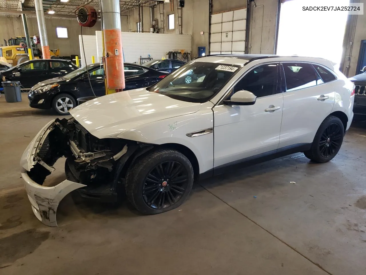 SADCK2EV7JA252724 2018 Jaguar F-Pace Prestige