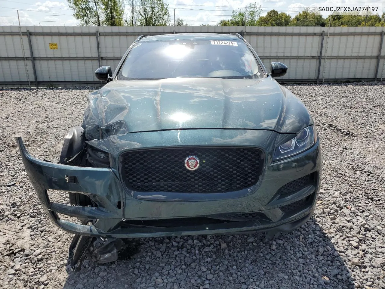 2018 Jaguar F-Pace Premium VIN: SADCJ2FX6JA274197 Lot: 71724274