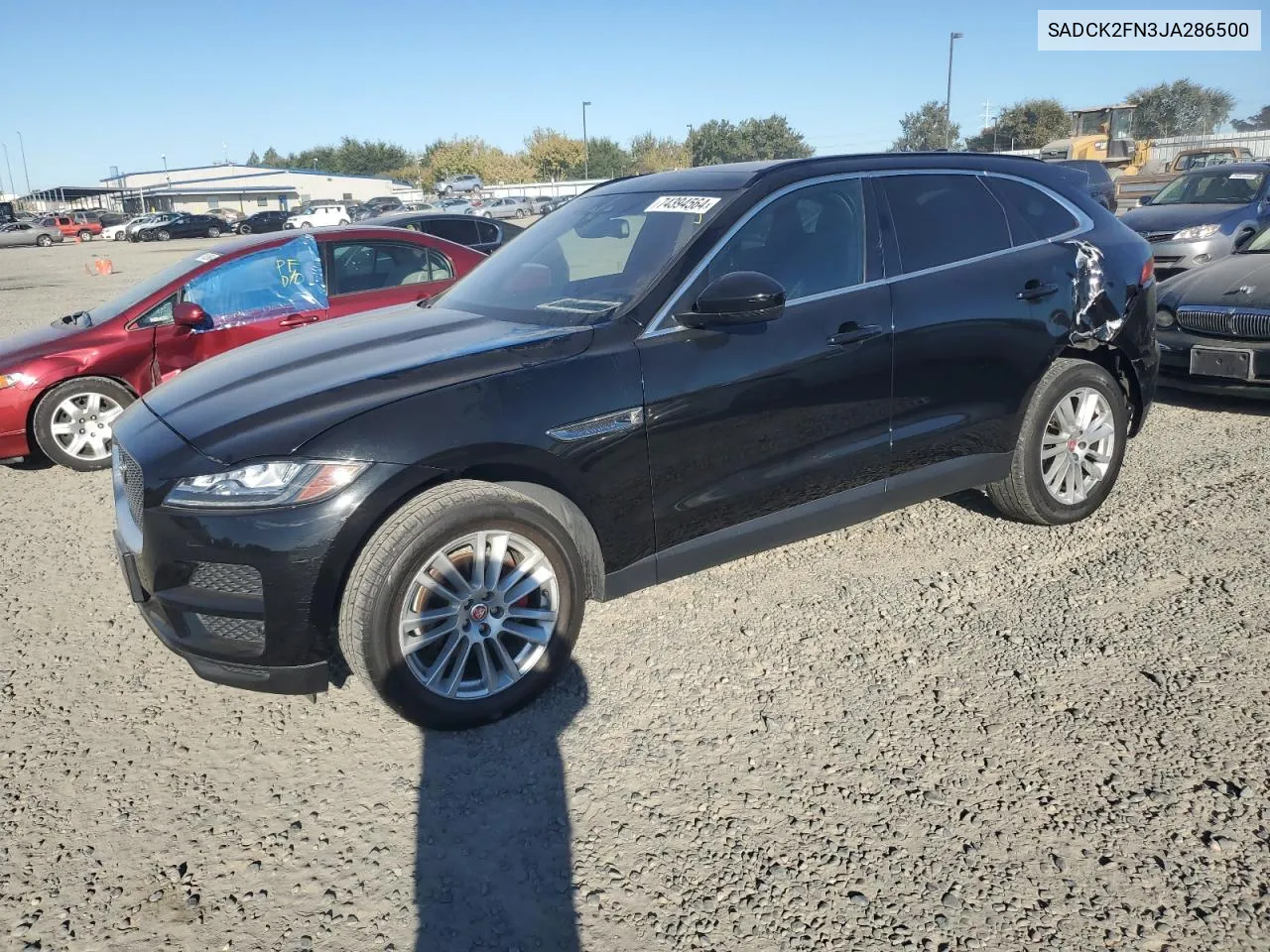 2018 Jaguar F-Pace Prestige VIN: SADCK2FN3JA286500 Lot: 74394564