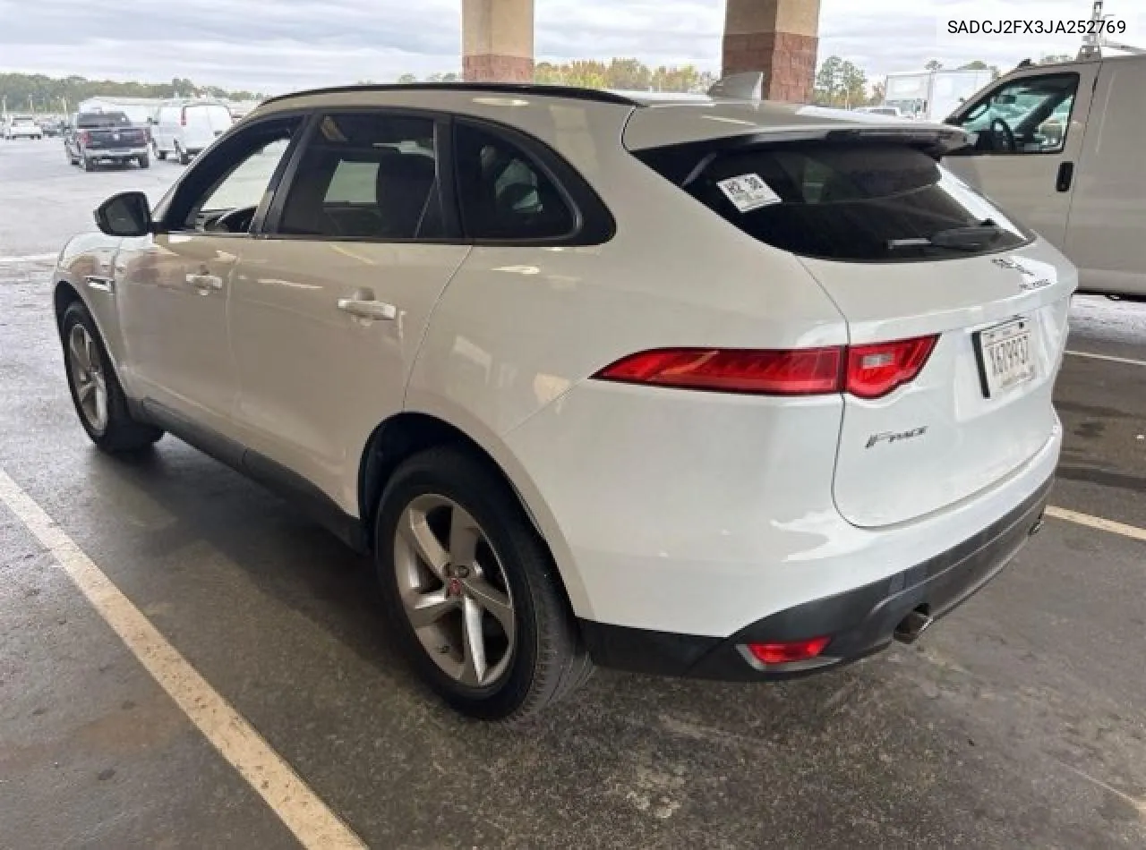 2018 Jaguar F-Pace Premium VIN: SADCJ2FX3JA252769 Lot: 80662504