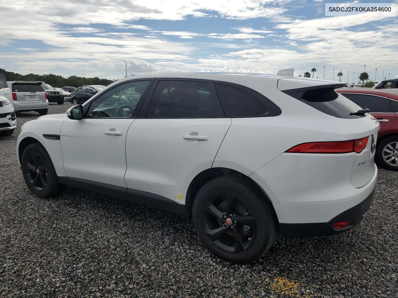 2019 Jaguar F-Pace Premium VIN: SADCJ2FX0KA354600 Lot: 74025524