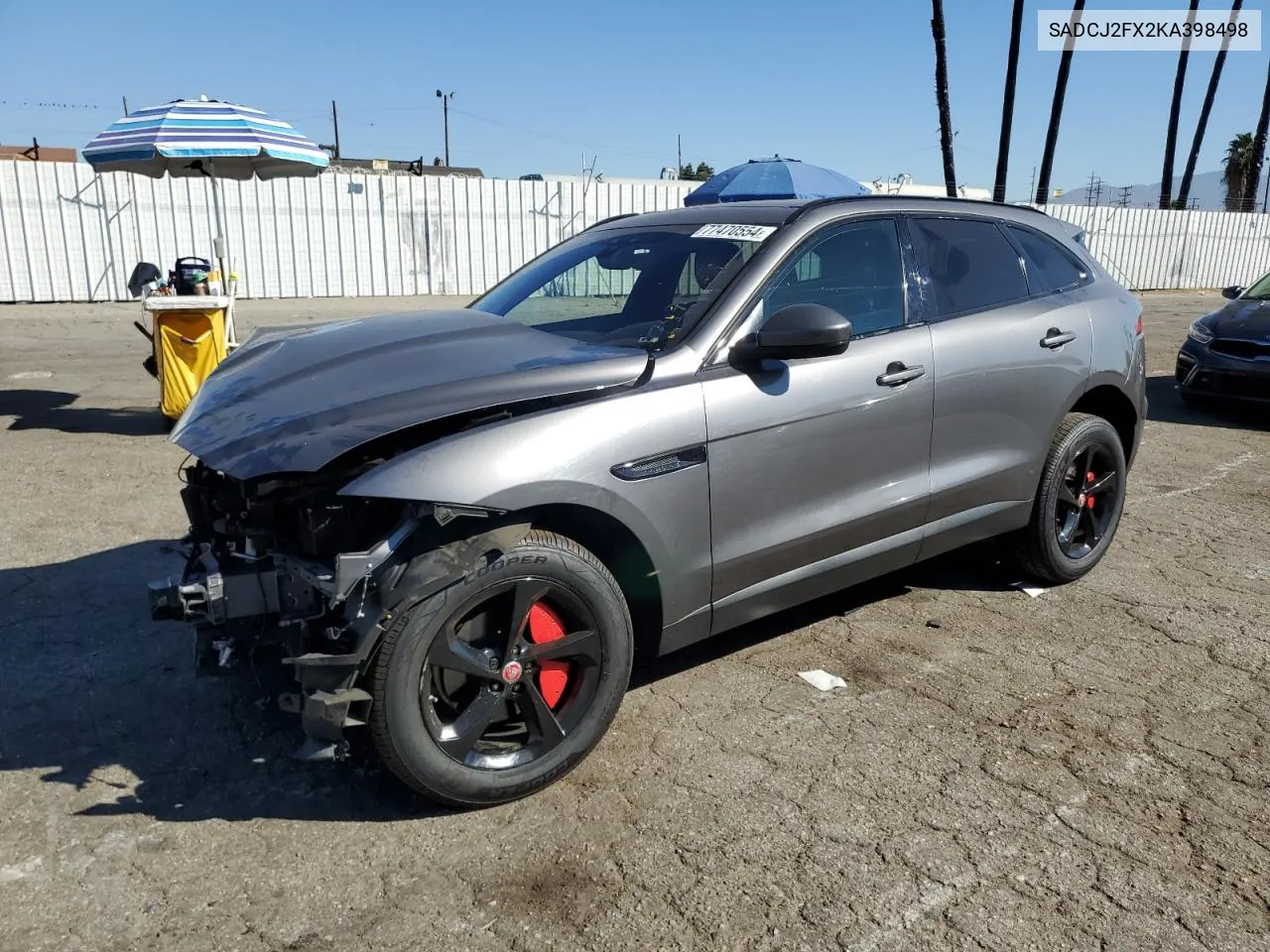 2019 Jaguar F-Pace Premium VIN: SADCJ2FX2KA398498 Lot: 77470554