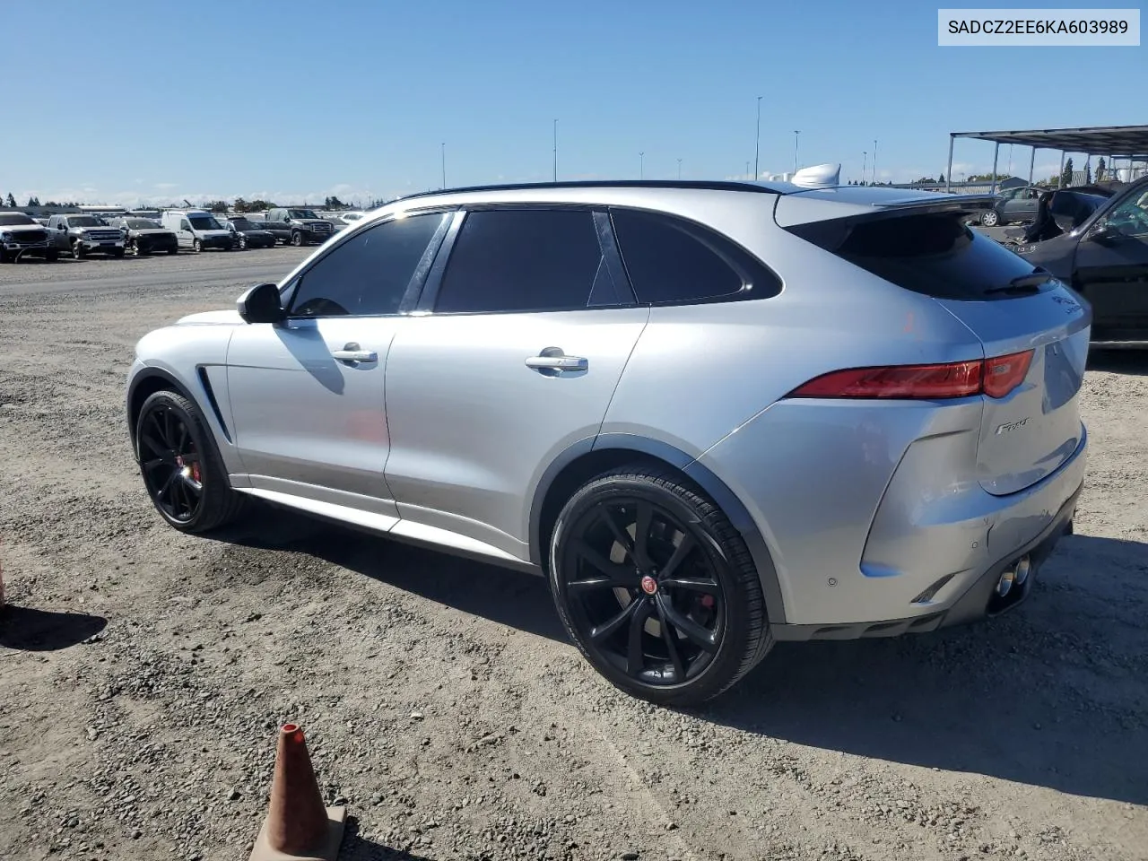 2019 Jaguar F-Pace Svr VIN: SADCZ2EE6KA603989 Lot: 78444274