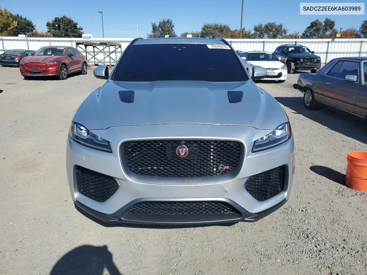 2019 Jaguar F-Pace Svr VIN: SADCZ2EE6KA603989 Lot: 78444274