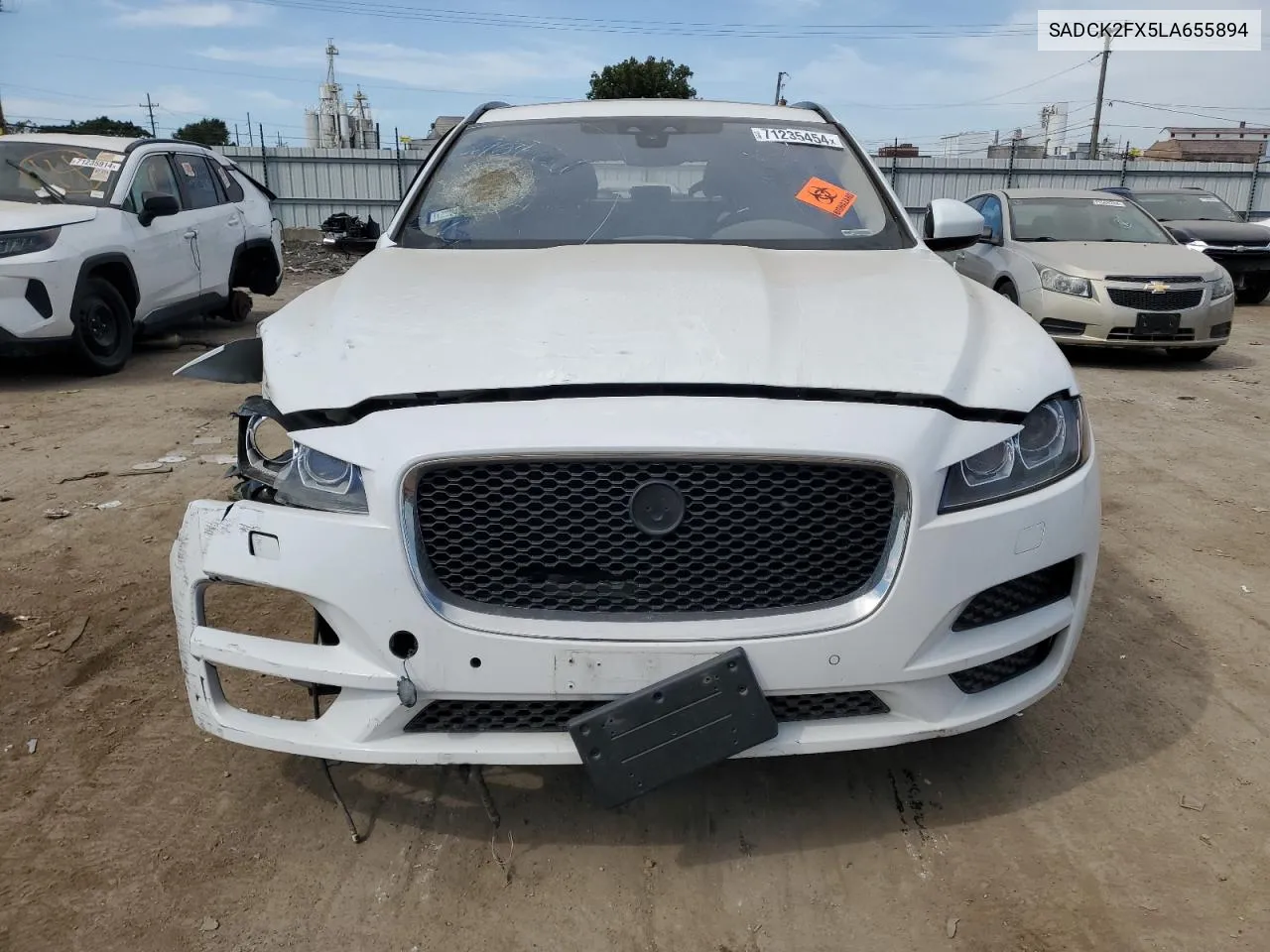 2020 Jaguar F-Pace Prestige VIN: SADCK2FX5LA655894 Lot: 71235454