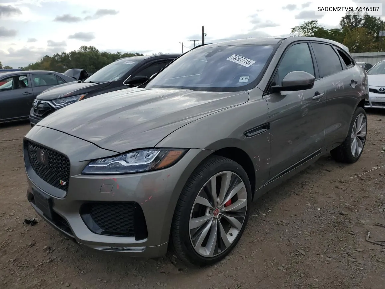 2020 Jaguar F-Pace S VIN: SADCM2FV5LA646587 Lot: 74567714