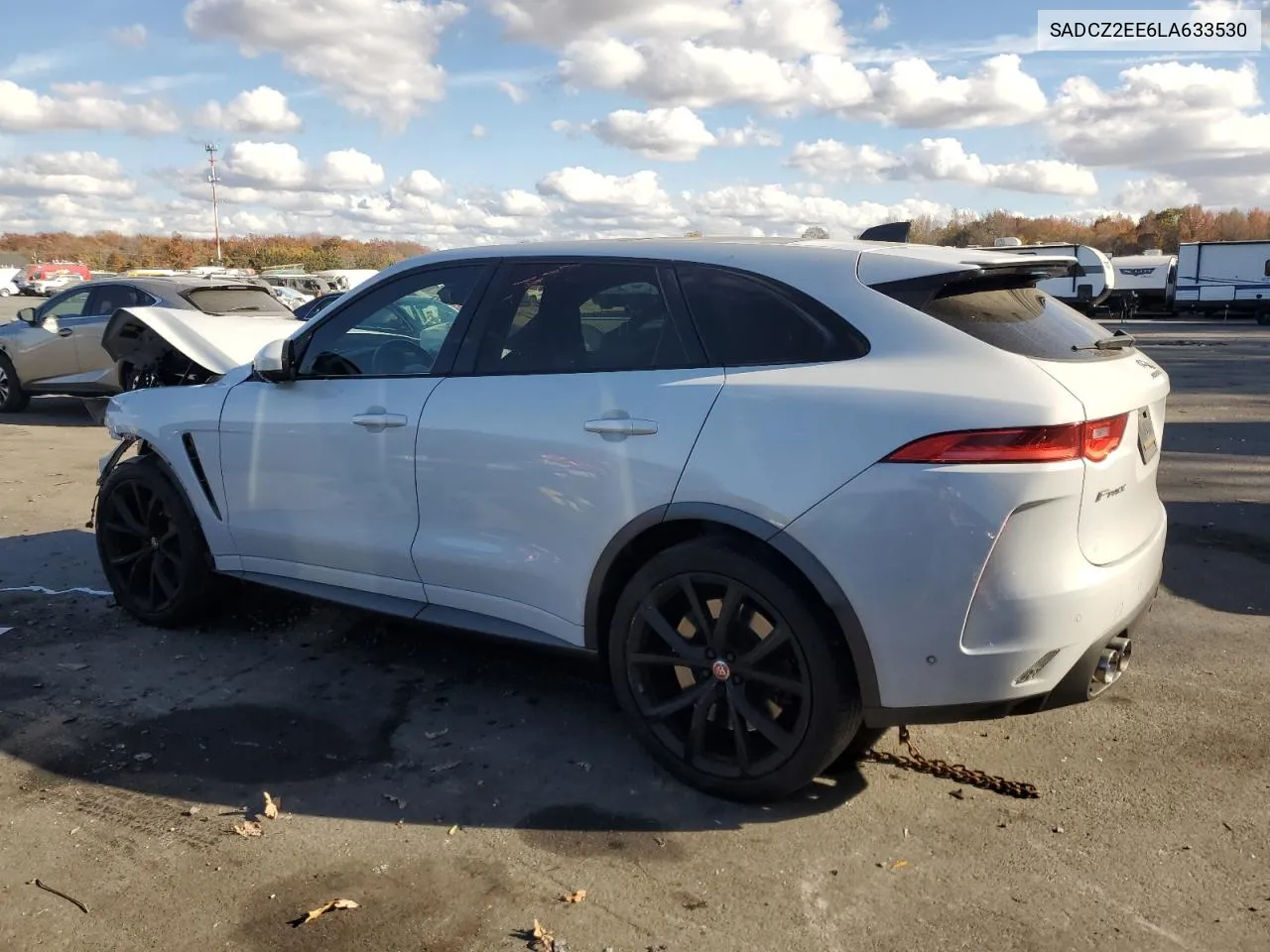 2020 Jaguar F-Pace Svr VIN: SADCZ2EE6LA633530 Lot: 77977424