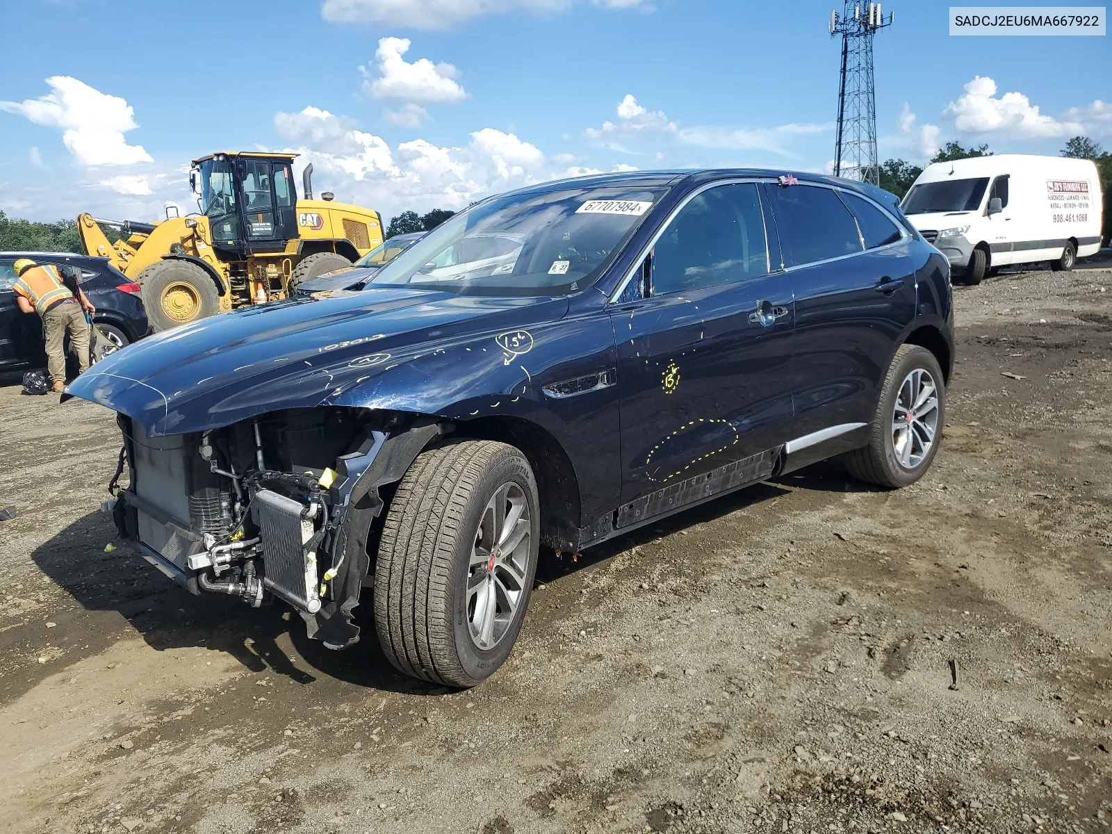 2021 Jaguar F-Pace S VIN: SADCJ2EU6MA667922 Lot: 67707984