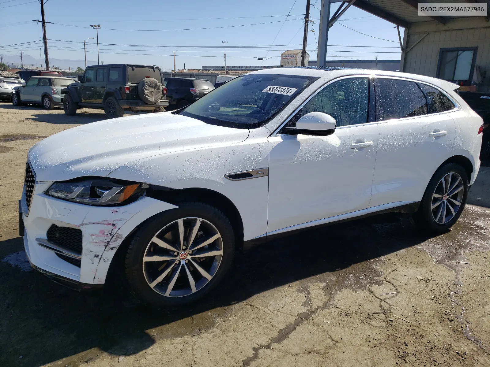 2021 Jaguar F-Pace S VIN: SADCJ2EX2MA677986 Lot: 68374474