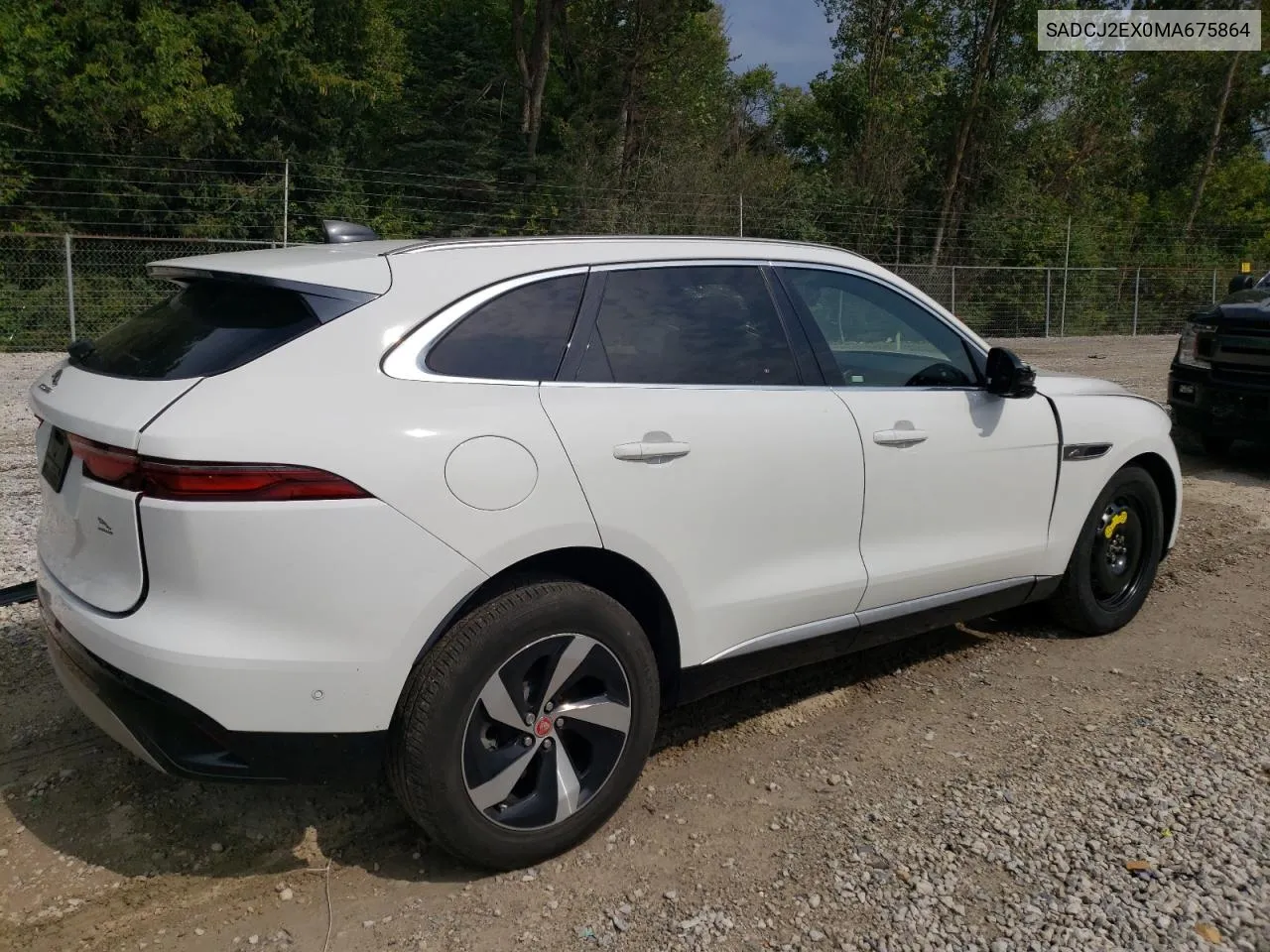 2021 Jaguar F-Pace S VIN: SADCJ2EX0MA675864 Lot: 70682154