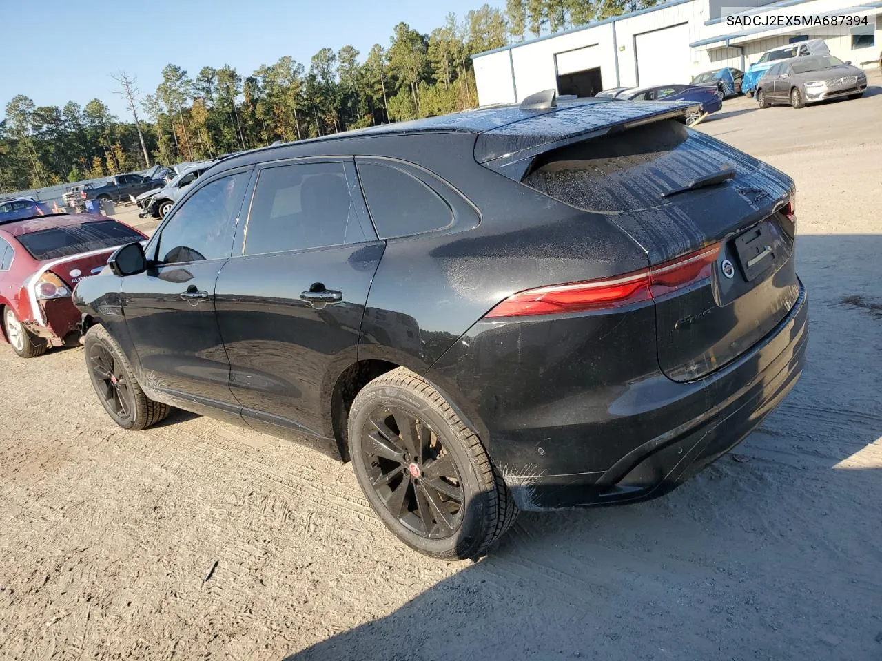 2021 Jaguar F-Pace S VIN: SADCJ2EX5MA687394 Lot: 75985964