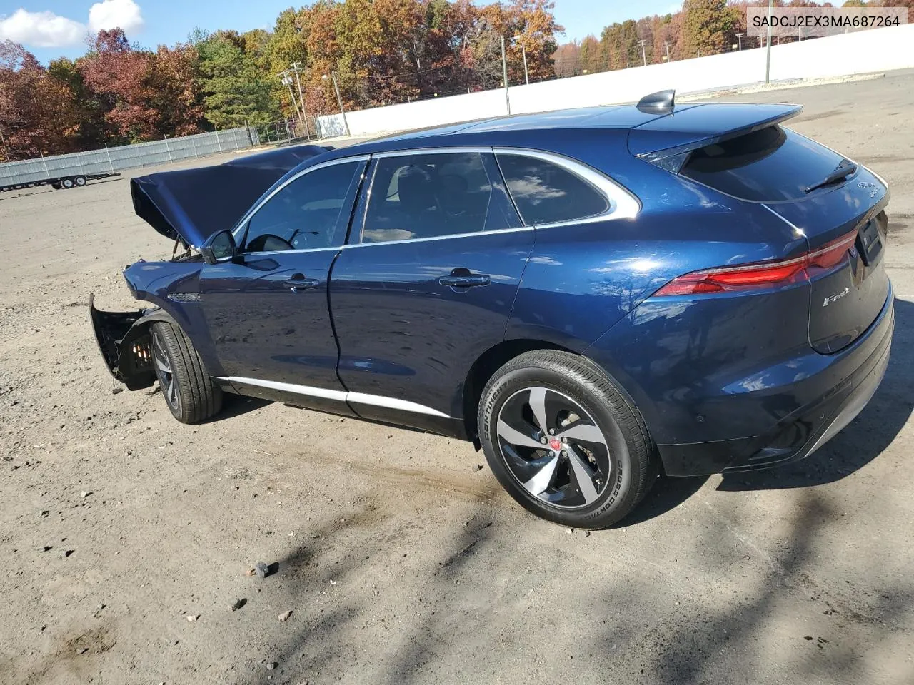 2021 Jaguar F-Pace S VIN: SADCJ2EX3MA687264 Lot: 78411284