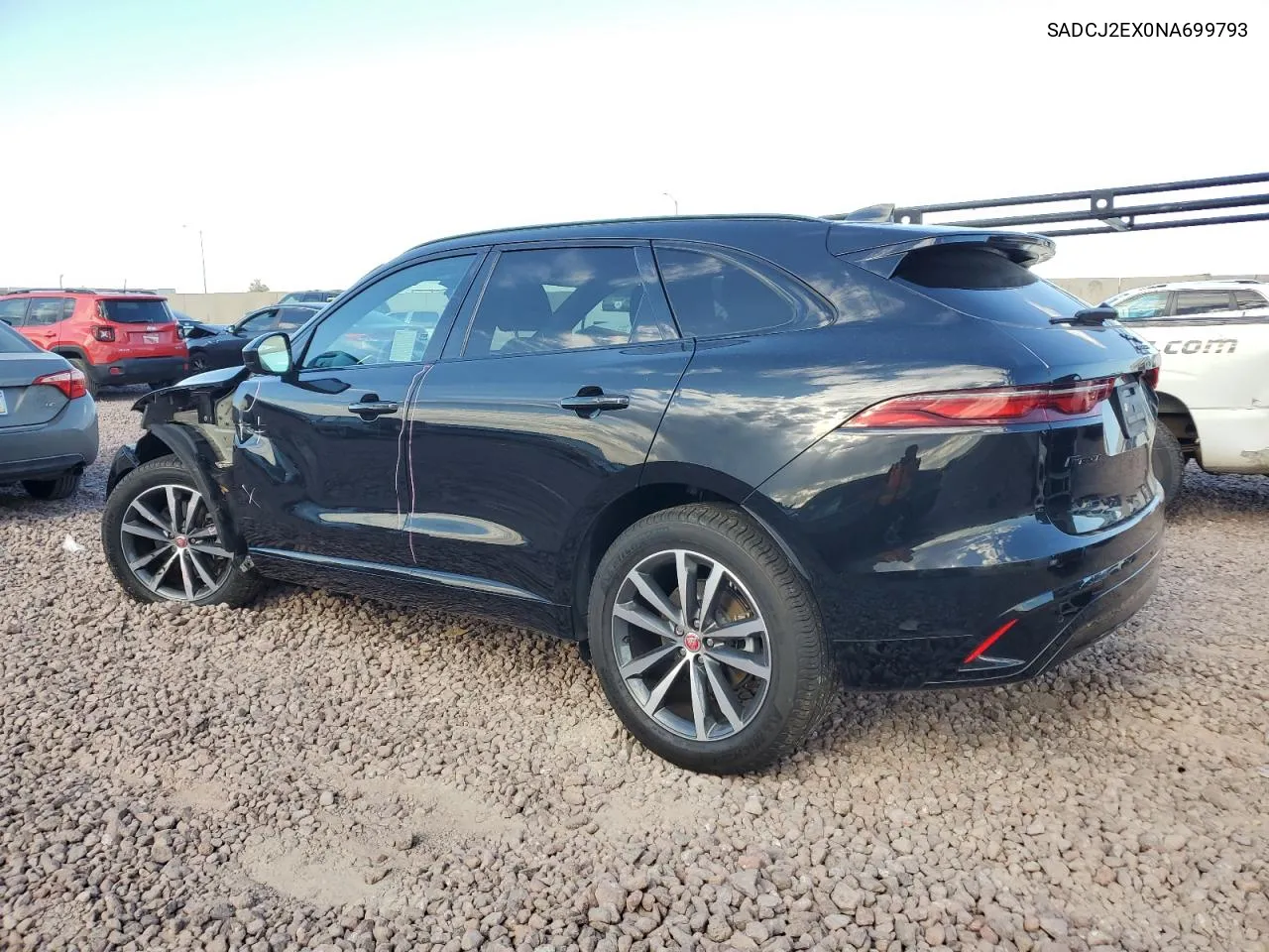 2022 Jaguar F-Pace S VIN: SADCJ2EX0NA699793 Lot: 68835824