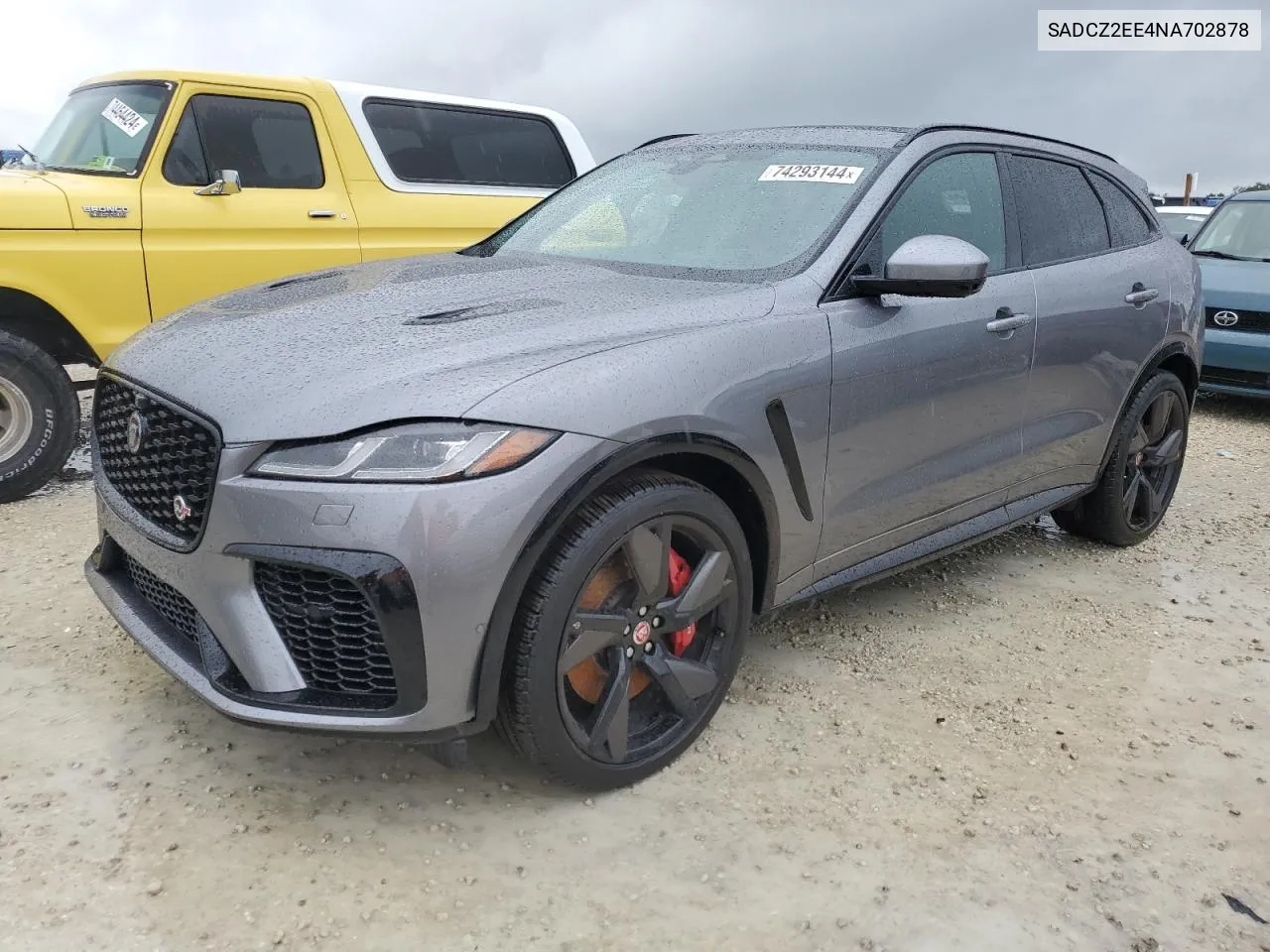 2022 Jaguar F-Pace Svr VIN: SADCZ2EE4NA702878 Lot: 74293144