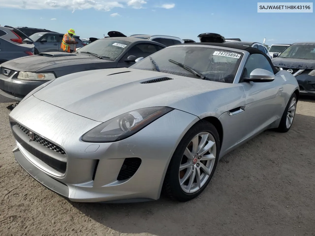 SAJWA6ET1H8K43196 2017 Jaguar F-Type