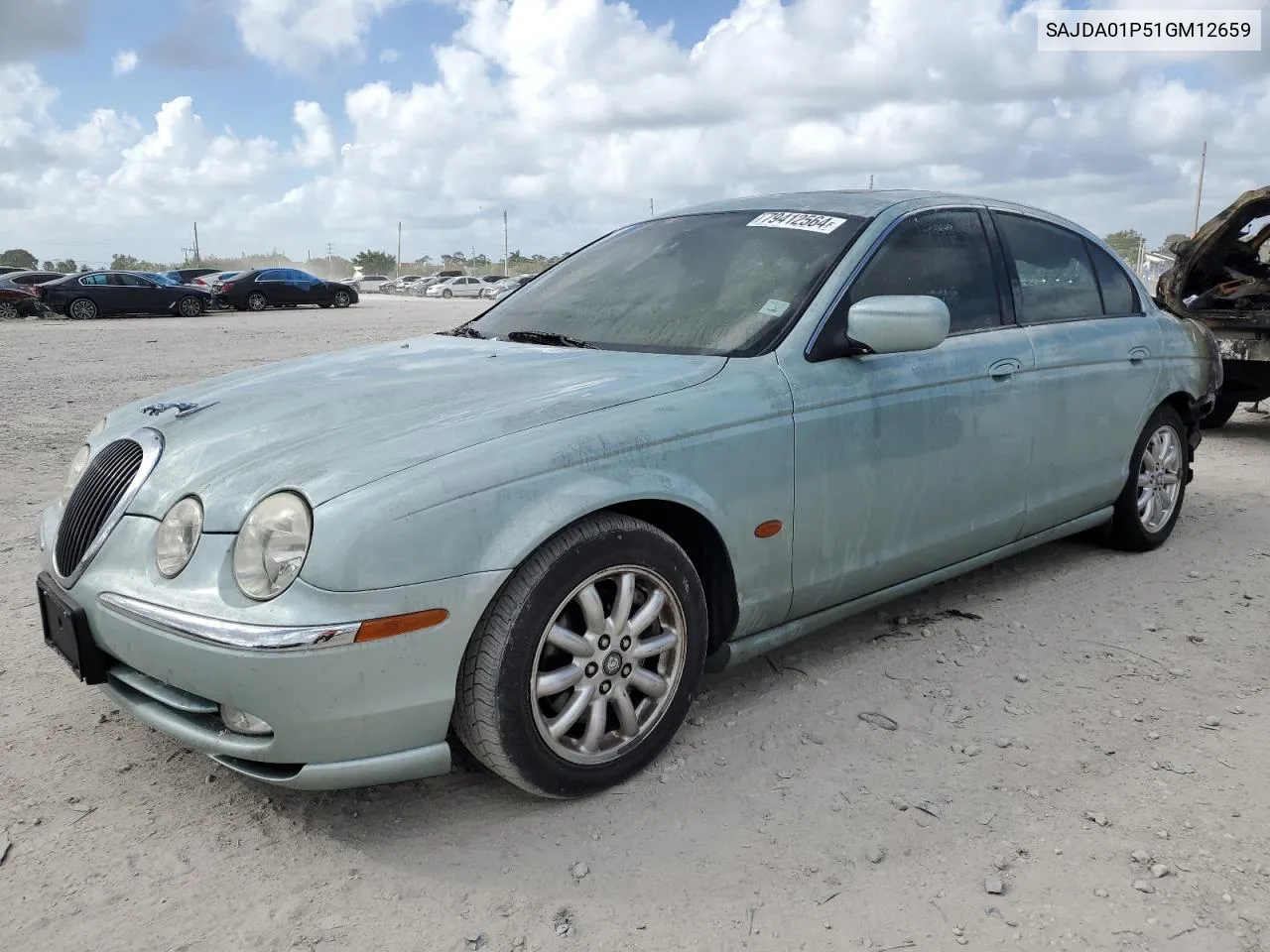 2001 Jaguar S-Type VIN: SAJDA01P51GM12659 Lot: 79412564