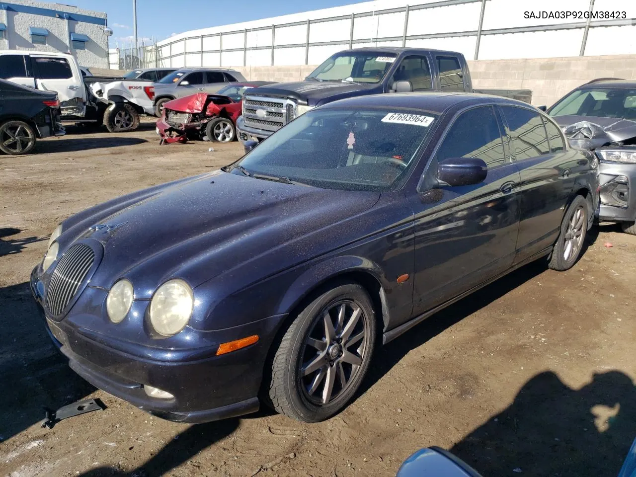 SAJDA03P92GM38423 2002 Jaguar S-Type Sport