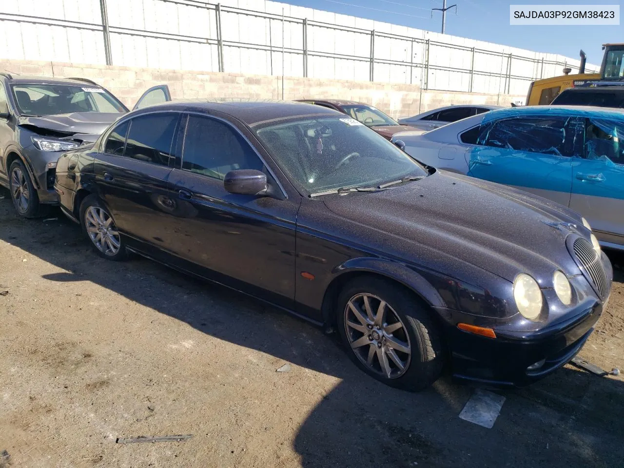 2002 Jaguar S-Type Sport VIN: SAJDA03P92GM38423 Lot: 67693964