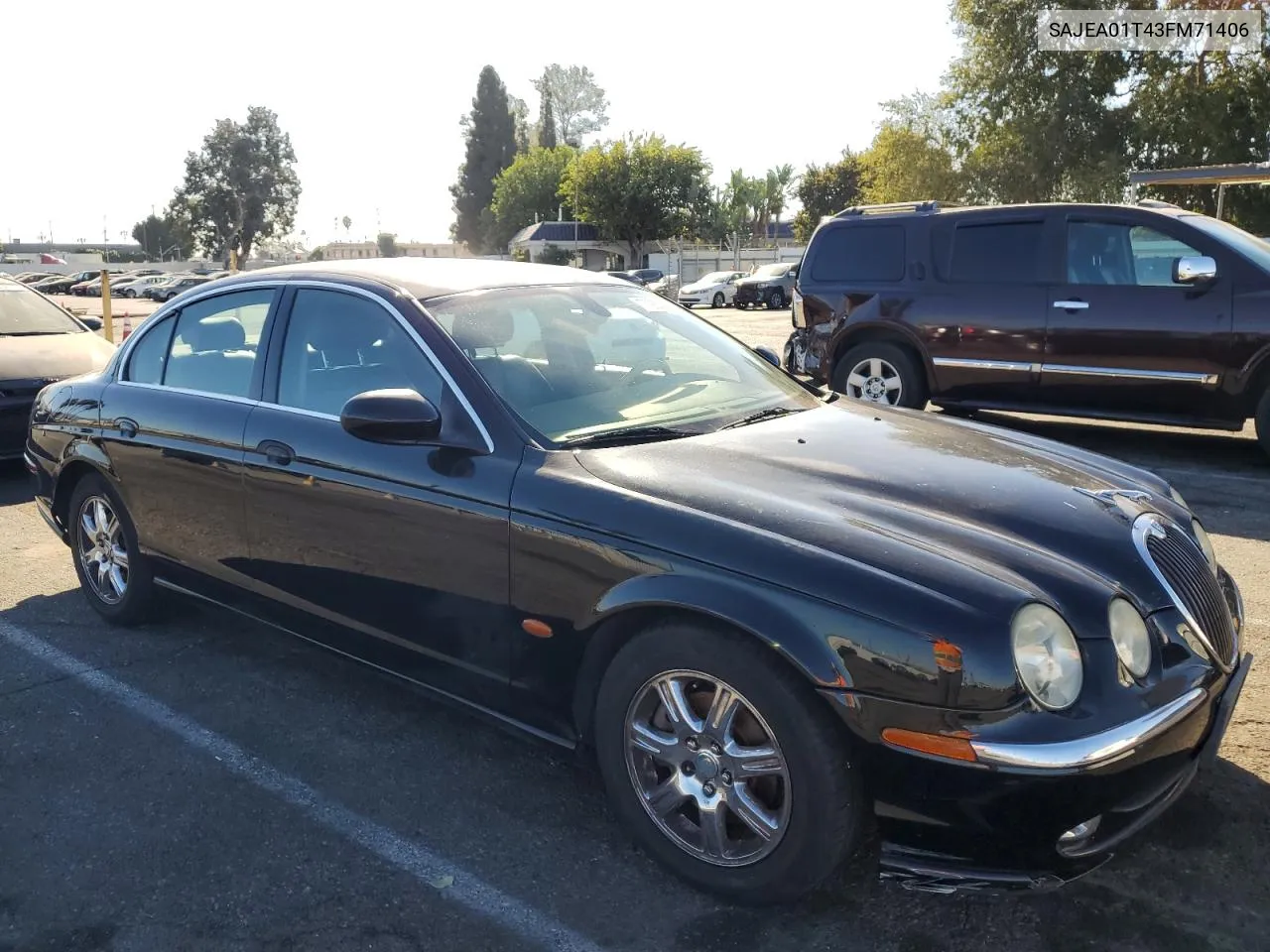 2003 Jaguar S-Type VIN: SAJEA01T43FM71406 Lot: 77252254