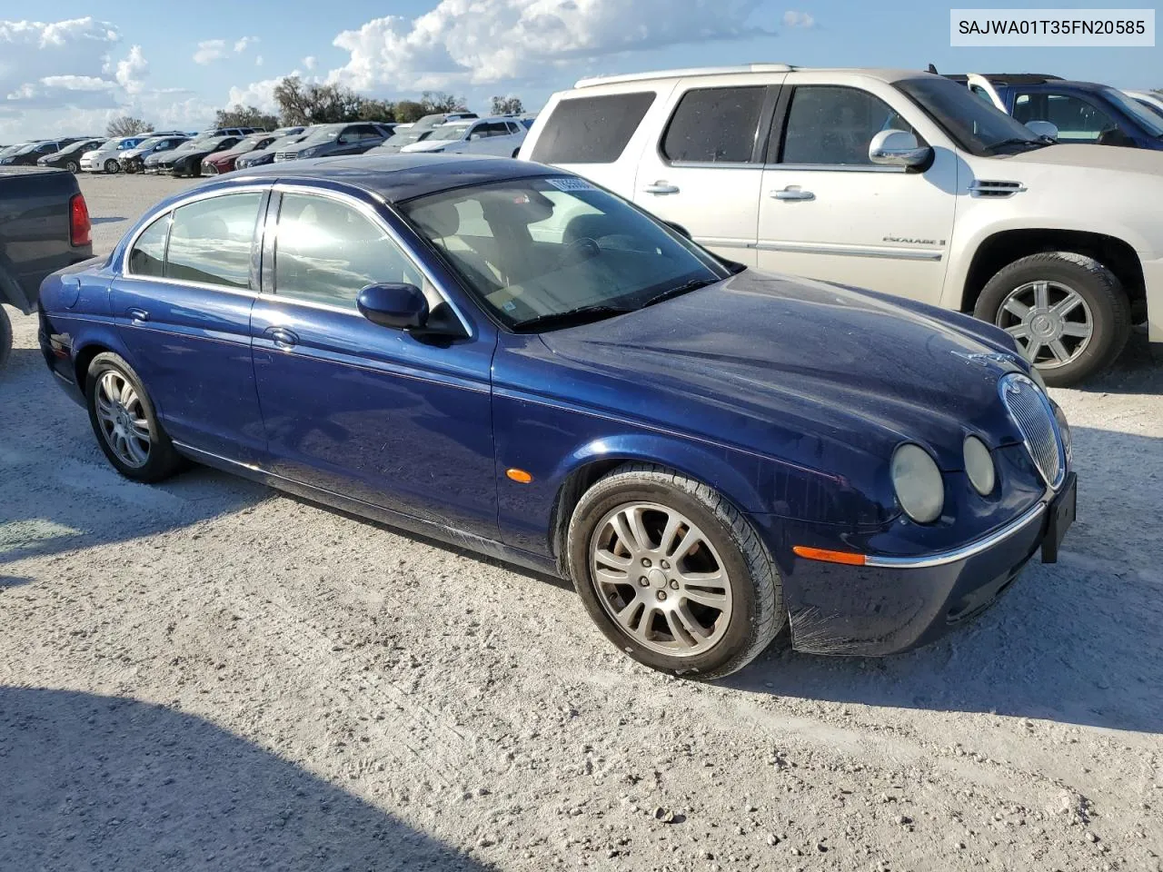 2005 Jaguar S-Type VIN: SAJWA01T35FN20585 Lot: 78356804