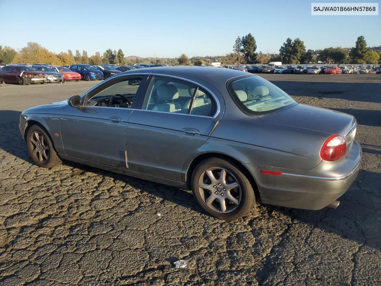 2006 Jaguar S-Type 4.2 VIN: SAJWA01B66HN57868 Lot: 79340404