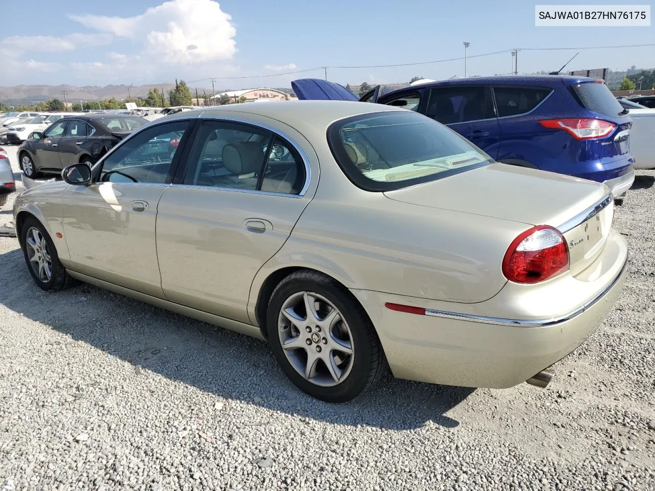 2007 Jaguar S-Type 4.2 VIN: SAJWA01B27HN76175 Lot: 69820074