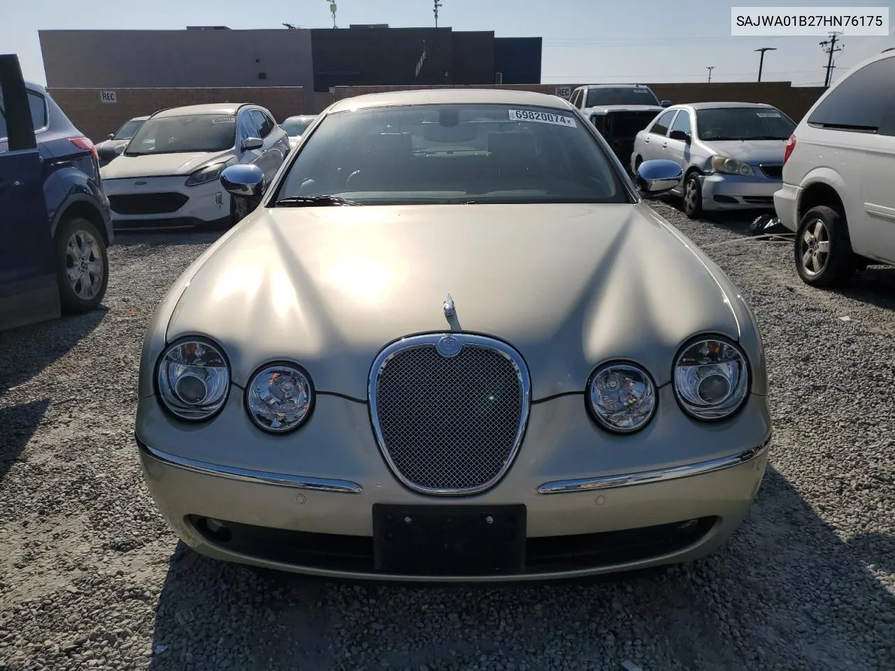 2007 Jaguar S-Type 4.2 VIN: SAJWA01B27HN76175 Lot: 69820074