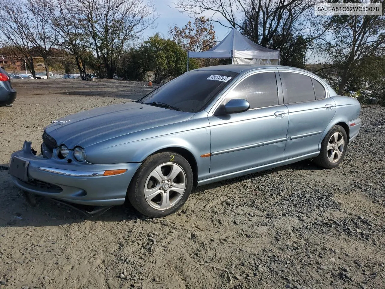 2002 Jaguar X-Type 3.0 VIN: SAJEA51C62WC50078 Lot: 78474784