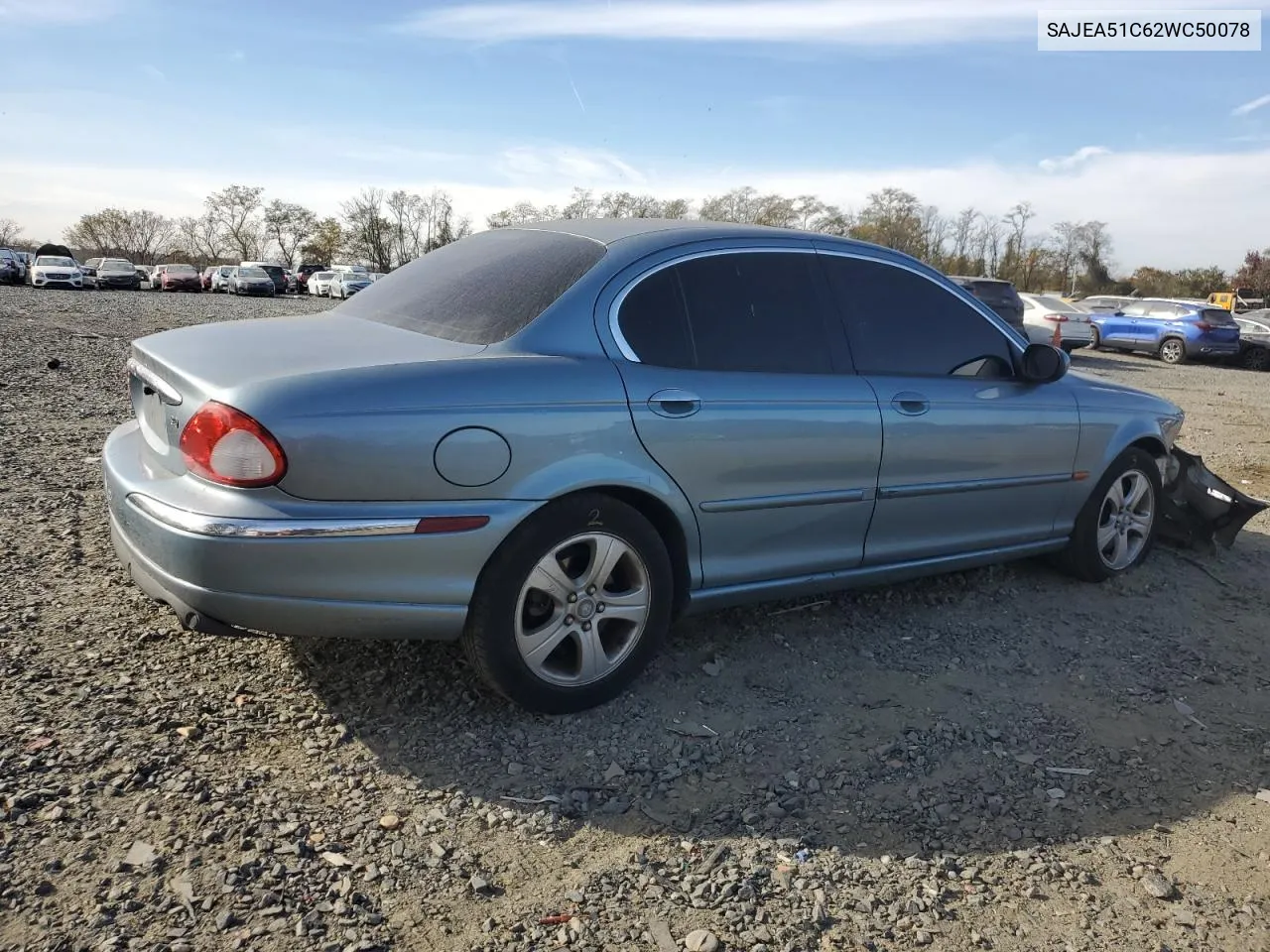 2002 Jaguar X-Type 3.0 VIN: SAJEA51C62WC50078 Lot: 78474784