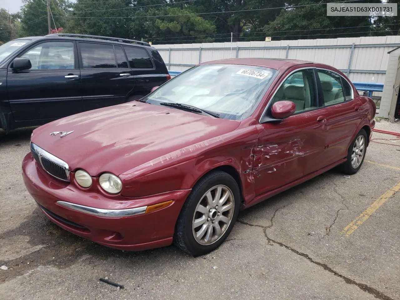 2003 Jaguar X-Type 2.5 VIN: SAJEA51D63XD01731 Lot: 66706734