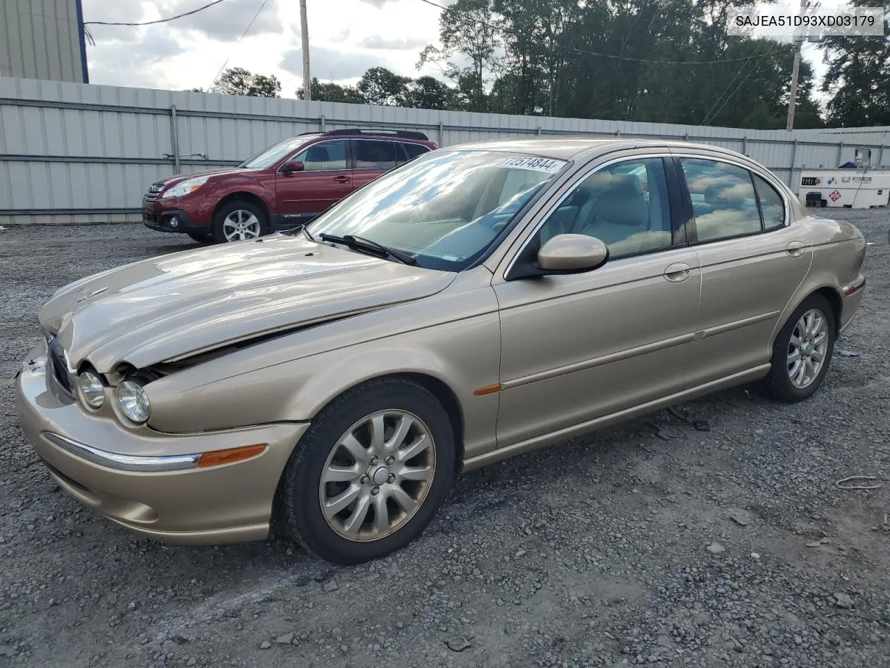 2003 Jaguar X-Type 2.5 VIN: SAJEA51D93XD03179 Lot: 72574844