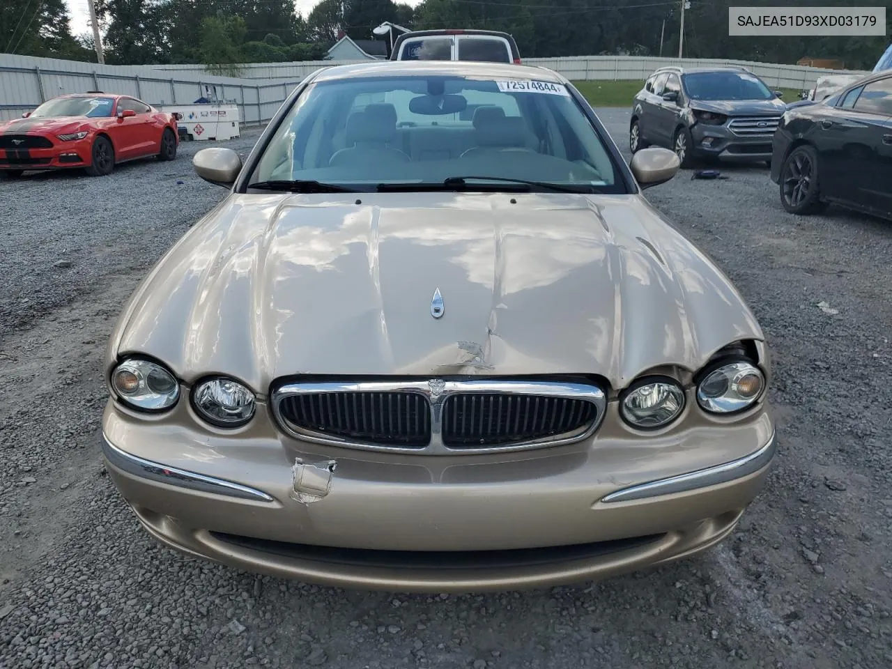 2003 Jaguar X-Type 2.5 VIN: SAJEA51D93XD03179 Lot: 72574844