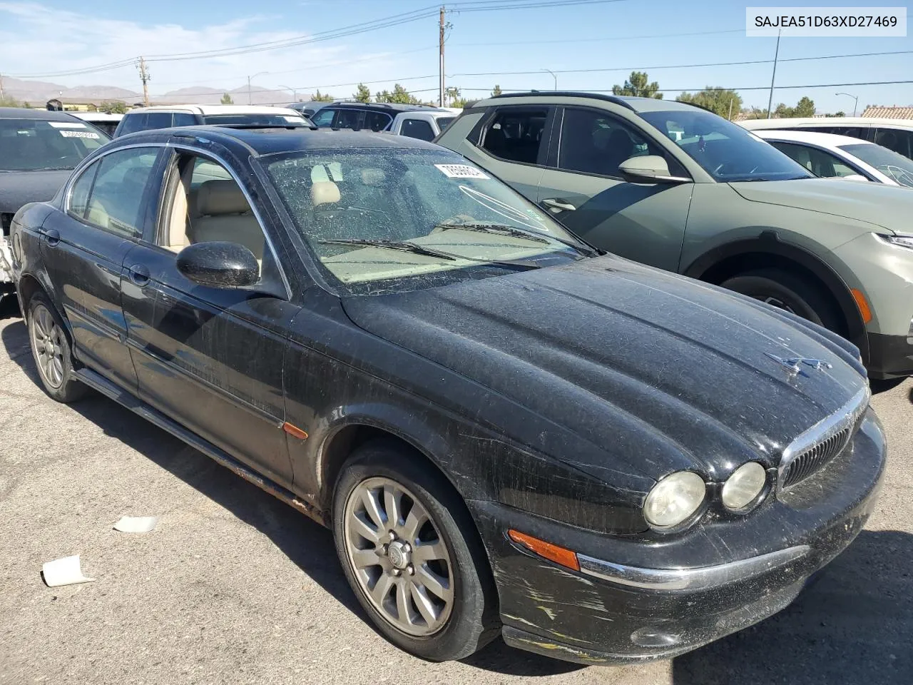 2003 Jaguar X-Type 2.5 VIN: SAJEA51D63XD27469 Lot: 78596624