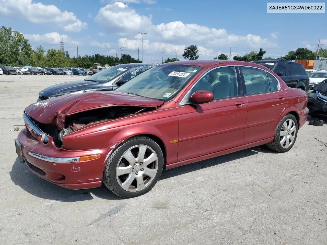 2004 Jaguar X-Type 3.0 VIN: SAJEA51CX4WD60022 Lot: 70491824