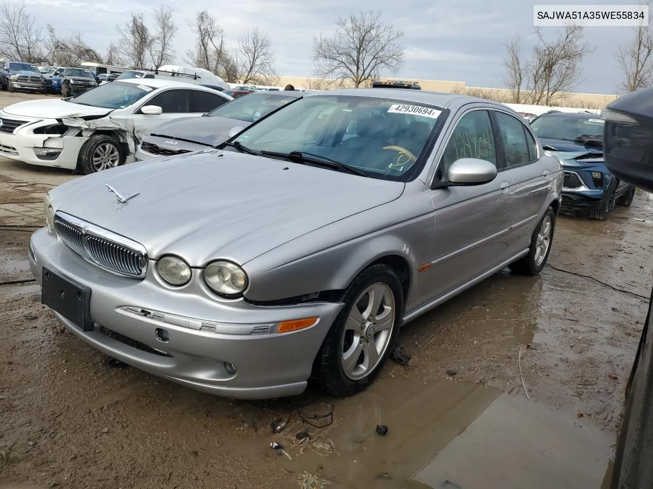 2005 Jaguar X-Type 3.0 VIN: SAJWA51A35WE55834 Lot: 42930694