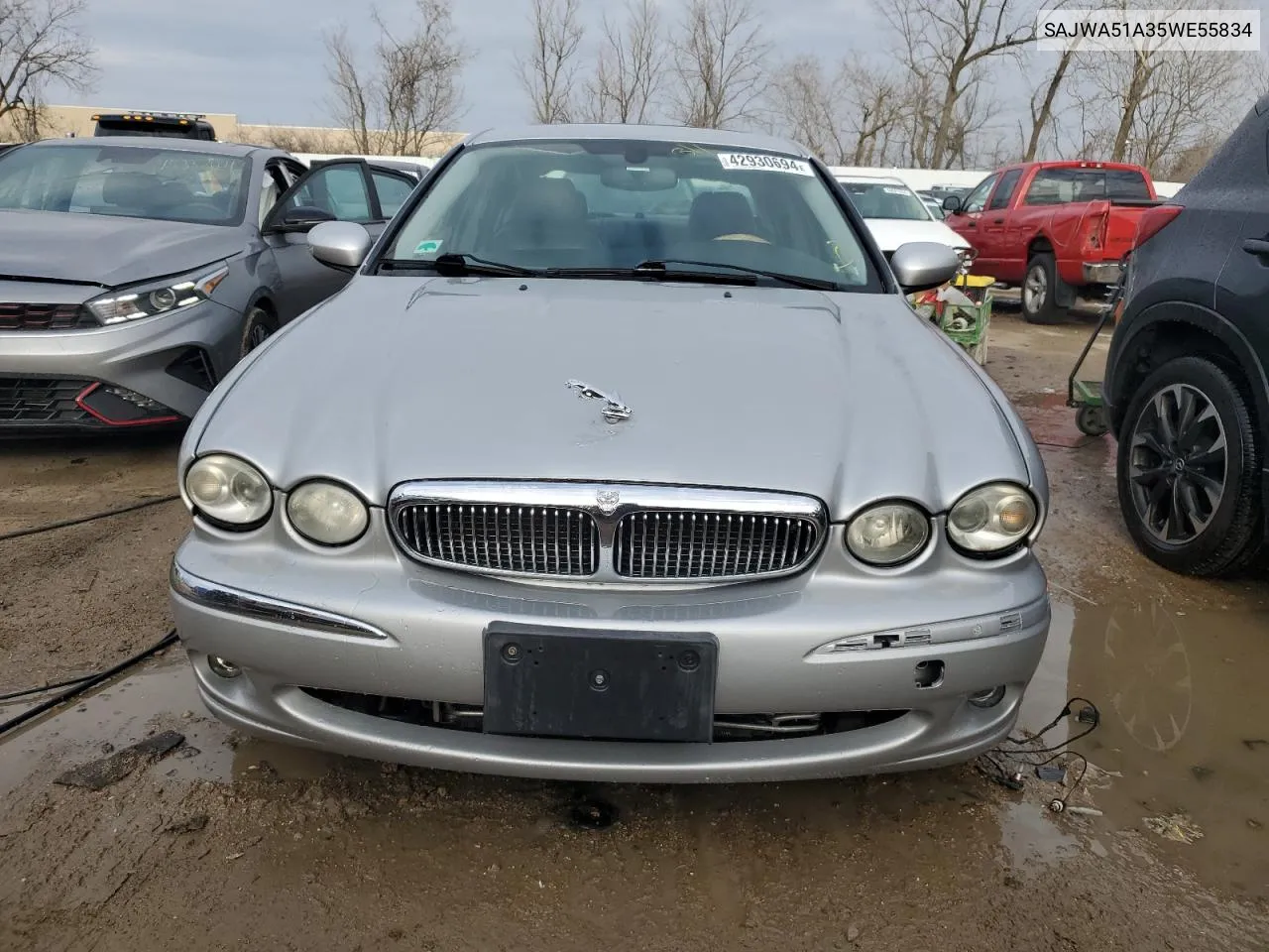 2005 Jaguar X-Type 3.0 VIN: SAJWA51A35WE55834 Lot: 42930694