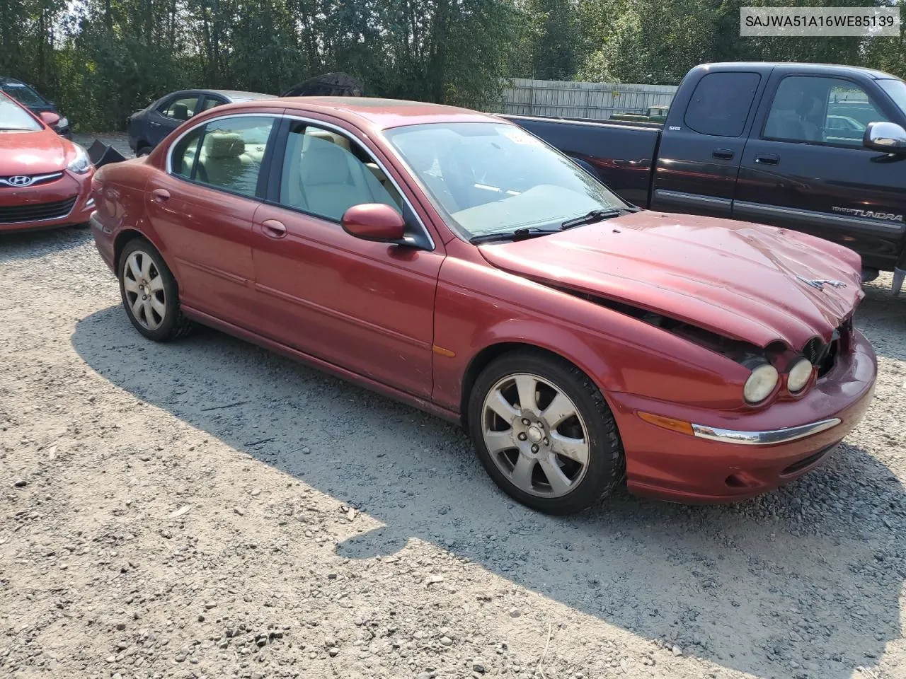 2006 Jaguar X-Type 3.0 VIN: SAJWA51A16WE85139 Lot: 66423084