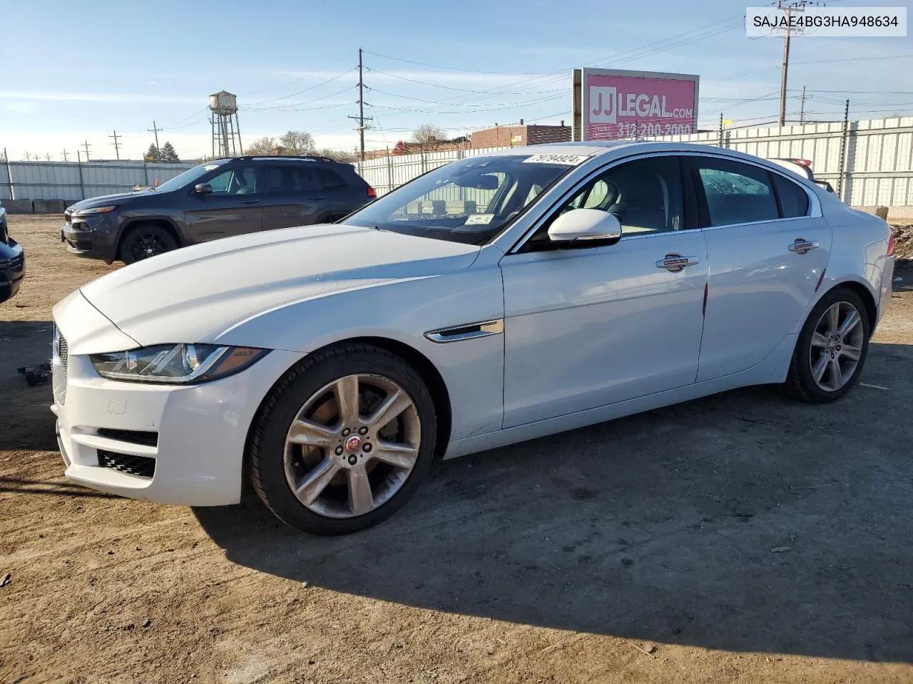 2017 Jaguar Xe Prestige VIN: SAJAE4BG3HA948634 Lot: 79794924