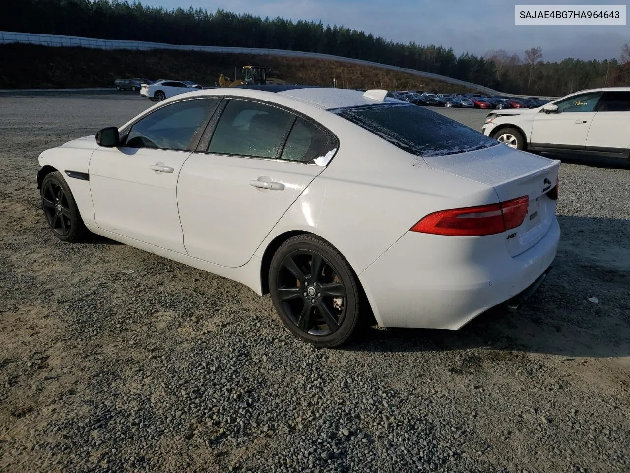 2017 Jaguar Xe Prestige VIN: SAJAE4BG7HA964643 Lot: 80165604