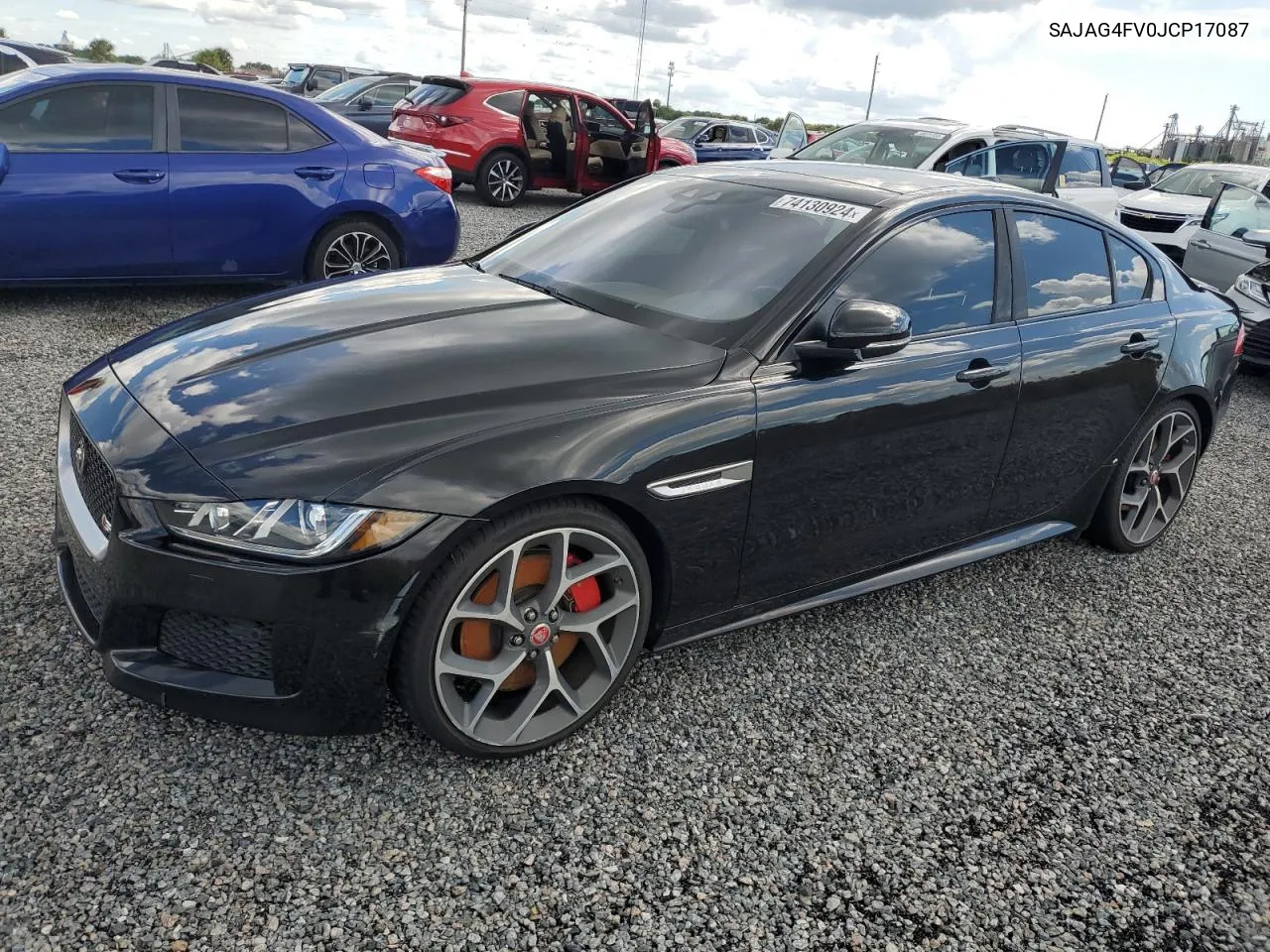 2018 Jaguar Xe S VIN: SAJAG4FV0JCP17087 Lot: 74130924