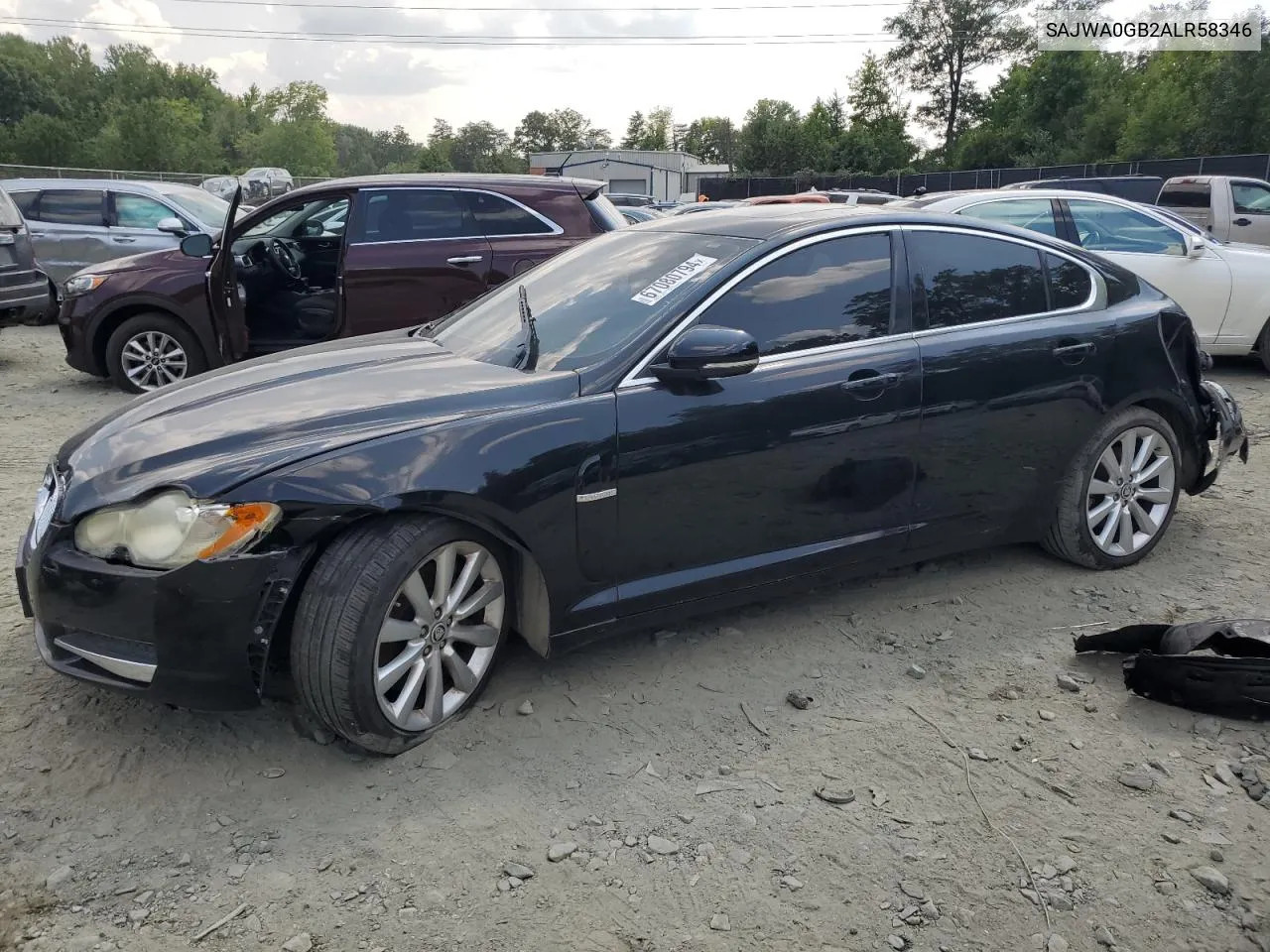 2010 Jaguar Xf Premium VIN: SAJWA0GB2ALR58346 Lot: 67080794