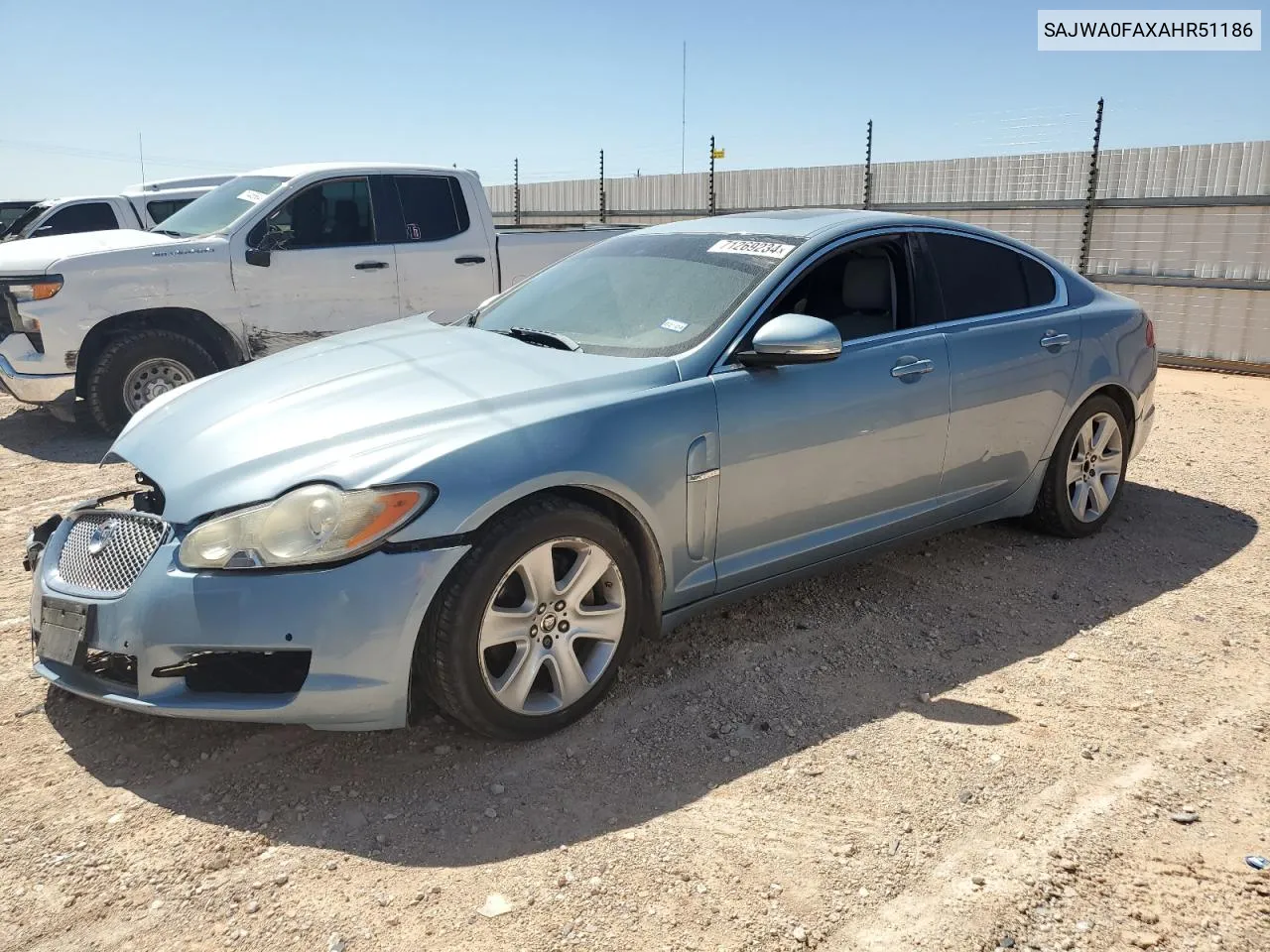 2010 Jaguar Xf Luxury VIN: SAJWA0FAXAHR51186 Lot: 71269234